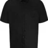 Duke D555 Aeron Short Sleeve Shirt - Black -Famous Menswear Store ks11401 aeron black 1