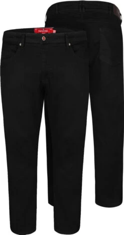 Duke D555 Claude Tapered Fit Stretch Jeans - Black