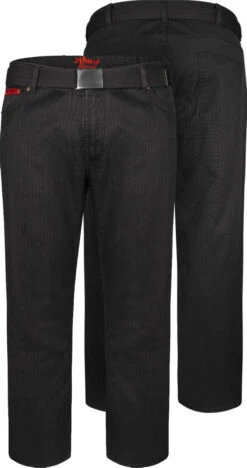 Duke D555 Canary Bedford Cord Trouser With Belt Grey