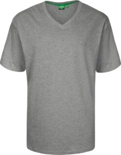 Duke Signature Extra Long Length V-Neck T-Shirt - Grey