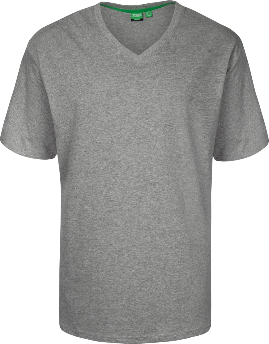 Duke Signature Extra Long Length V-Neck T-Shirt - Grey 3 Duke Signature Extra Long Length V-Neck T-Shirt - Grey