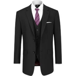 Skopes Darwin/Olso Big Men's Suit Jacket - Black Up To 72" Chest!