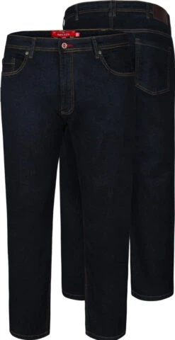 Duke D555 Cedric Tall Tapered Fit Stretch Jeans - Indigo Blue
