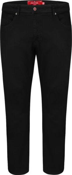 Duke D555 Claude Tapered Stretch Tall Jeans Black -Famous Menswear Store t15498 claude black tall 2