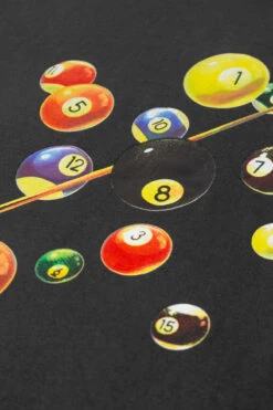 Espionage Billiard Print Crew Neck T-Shirt - Charcoal -Famous Menswear Store t378 tee charcoal 3