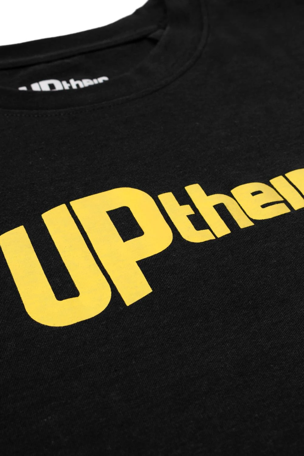 Uptheir Flok Logo Print Crew Neck T-Shirt - Black 5 Uptheir Flok Logo Print Crew Neck T-Shirt - Black - Image 3