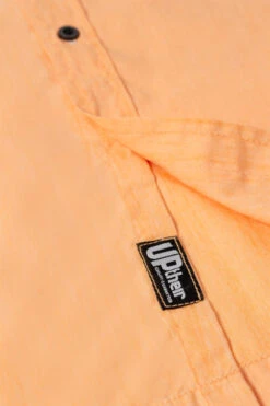 Uptheir Clem Ombre Short Sleeve Shirt - Navy Peach -Famous Menswear Store tumbnail 00dea6fe 9b43 45a2 a2af 40e8e8e00449