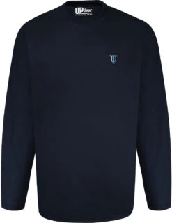 Uptheir Ashbluff Long Sleeve Plain Design Tee - Navy -Famous Menswear Store tumbnail 036e002a b9dc 42fc a491 a922619fbaa0