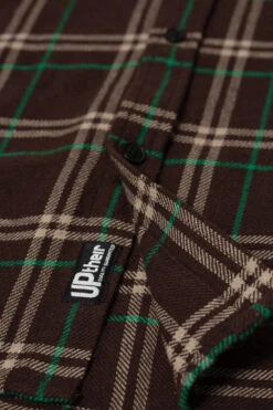 Uptheir Whisper Check Print Long Sleeve Shirt - Coffee 7 Uptheir Whisper Check Print Long Sleeve Shirt - Coffee -Famous Menswear Store tumbnail 05f248fc c2ad 4239 9254 9a846e7a7a13