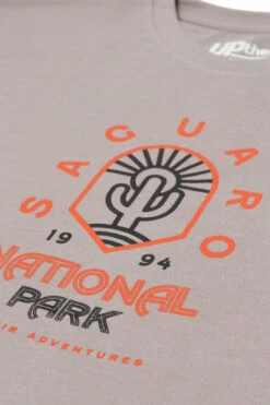 Uptheir Samuel Logo Print Crew Neck T-Shirt - Grey -Famous Menswear Store tumbnail 0627f2db f8c3 4e94 a8d9 31fbd0deacf3