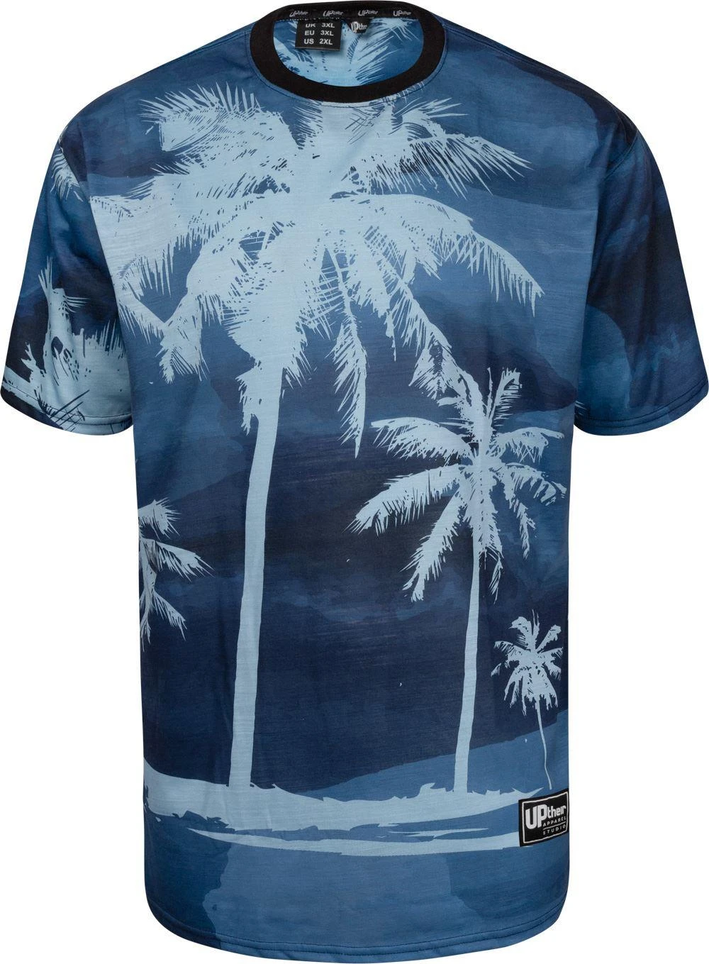 Uptheir Leo All Over Print T-Shirt - Blue 3 Uptheir Leo All Over Print T-Shirt - Blue