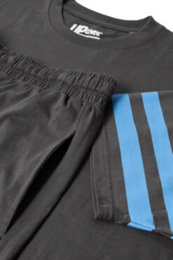 Uptheir Rey Arm Stripe Short Sleeve Pyjama Set - Grey -Famous Menswear Store tumbnail 0a490917 eab6 43ba a4f7 61c4298d4578