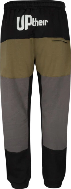 Uptheir Marlon Contrast Panel Closed Hem Jogger - Olive