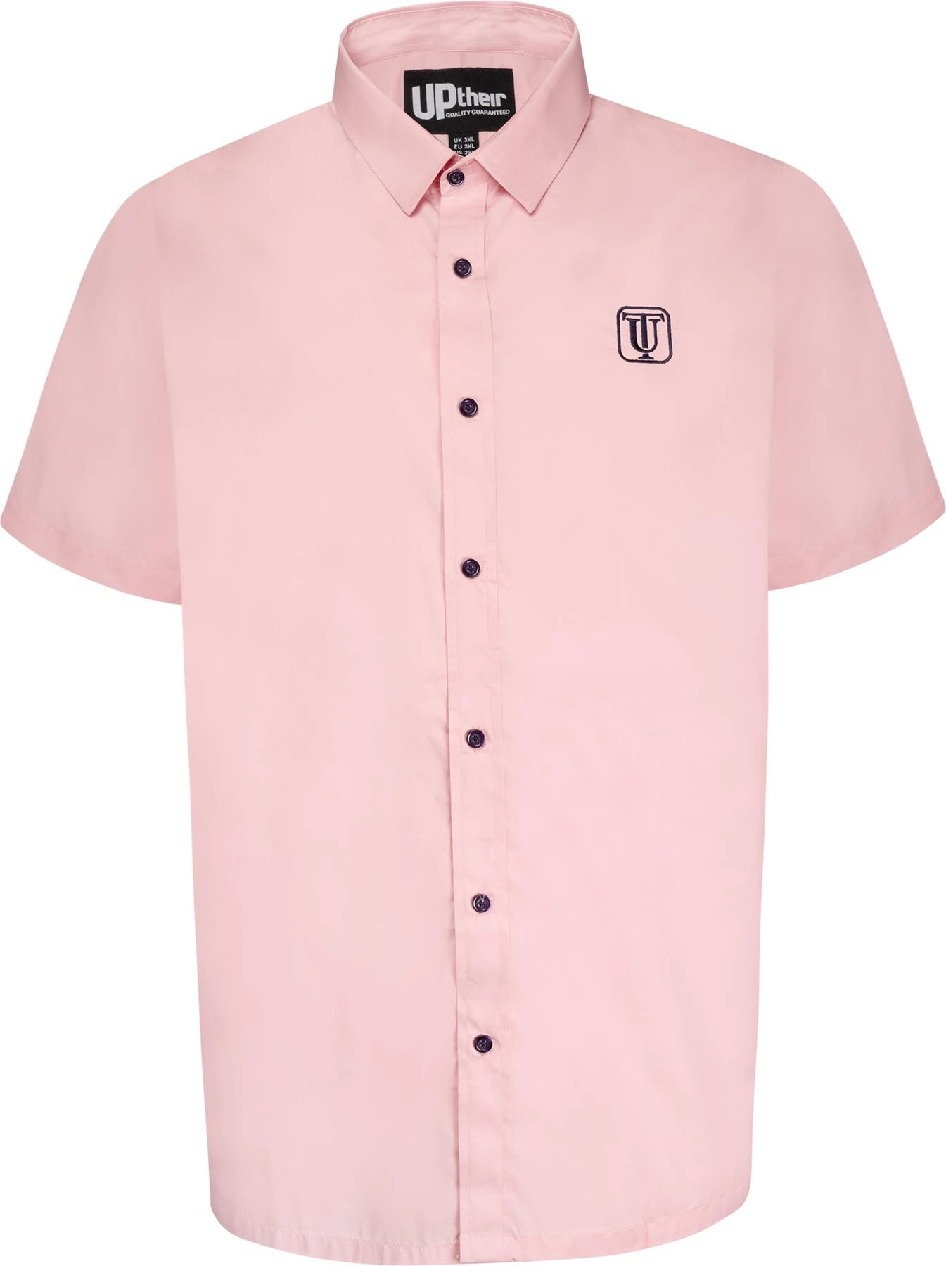 Uptheir Zao Formal Short Sleeve Shirt - Light Pink 4 Uptheir Zao Formal Short Sleeve Shirt - Light Pink - Image 2