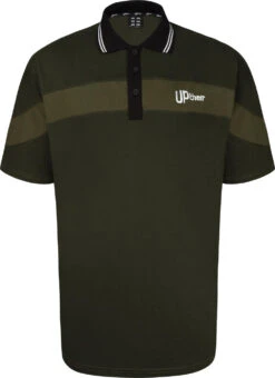 Uptheir So Clever Colour Block Polo - Olive