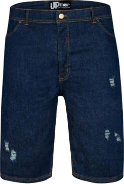 Uptheir Bucky TALL Distressed Classic Denim Shorts - Blue -Famous Menswear Store tumbnail 105bf907 34b0 439b 9a74 e6cce67a76d9