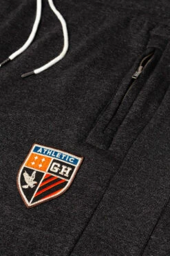 Grey Hawk Shield Badge Joggers - Charcoal 8 Grey Hawk Shield Badge Joggers - Charcoal -Famous Menswear Store tumbnail 1102fa75 45e8 4235 a882 a682df25cc07