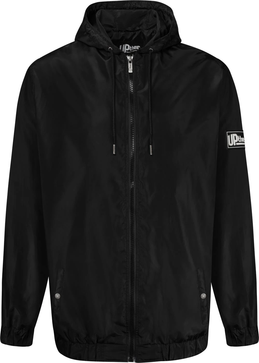 Uptheir Fade Away Zip Through Lightweight Jacket - Black 4 Uptheir Fade Away Zip Through Lightweight Jacket - Black - Image 2