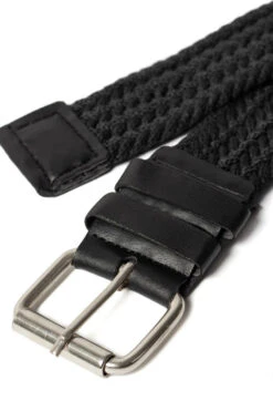 Uptheir Coby Comfortable Braided Belt - Black -Famous Menswear Store tumbnail 12752f98 0b30 42ad b47e 6f1a39ddaf8a