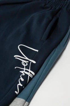 Uptheir Energy Script Panel Joggers - Blue -Famous Menswear Store tumbnail 130ac7ea 69cf 4465 8abe a4ecac47287e