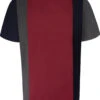 Uptheir Square Vertical Cut And Sew Block T-Shirt - Maroon -Famous Menswear Store tumbnail 13a52ac4 248d 4edd 8dad 9dfc73c15b2a