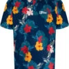 Uptheir Lars TALL Tropical Floral Print Polo Shirt - Navy -Famous Menswear Store tumbnail 14a807da d295 4ec9 ba04 dc180196a9c8