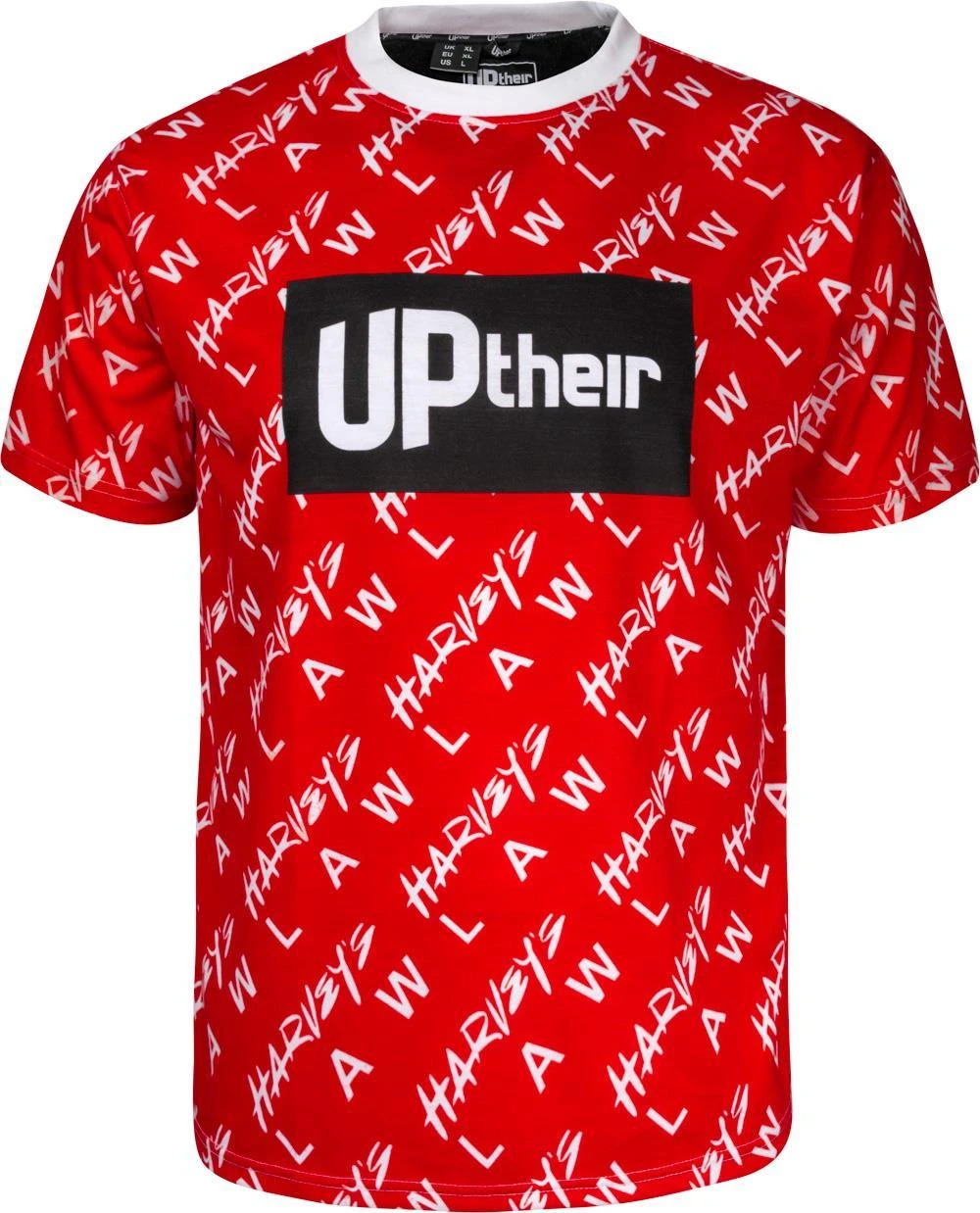 Uptheir Get Serious All Over Print T-Shirt In Red 3 Uptheir Get Serious All Over Print T-Shirt In Red