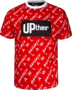 Uptheir Get Serious All Over Print T-Shirt In Red 7 Uptheir Get Serious All Over Print T-Shirt In Red -Famous Menswear Store tumbnail 14d26f1b f723 429d 93db 703c85612527 1