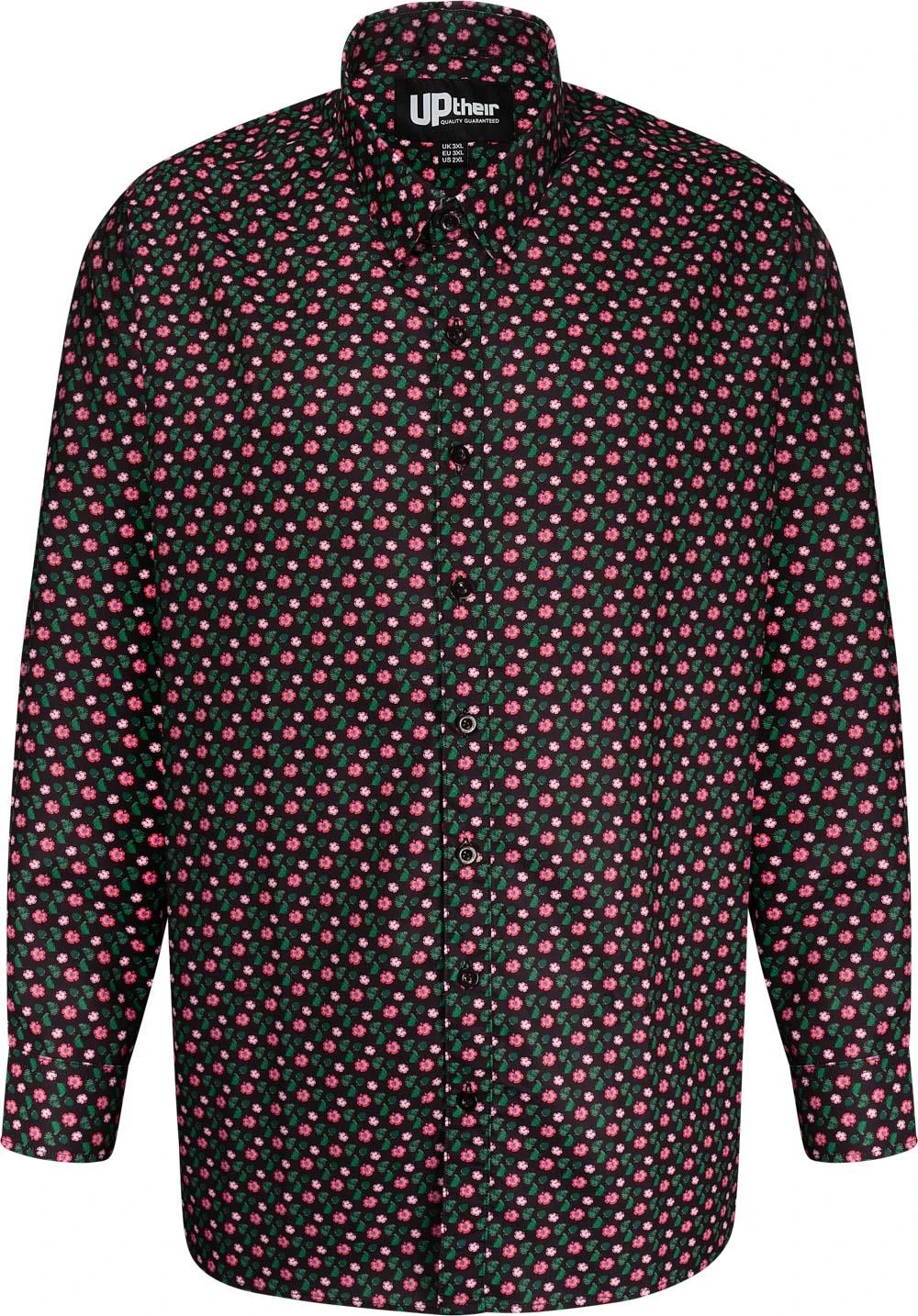 Uptheir Solo All Over Hawaiian Print Shirt - Dark Sapphire 3 Uptheir Solo All Over Hawaiian Print Shirt - Dark Sapphire