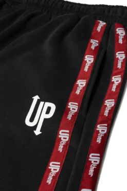 Uptheir Boyne Branded Twin Tape Side Joggers - Black -Famous Menswear Store tumbnail 17269c44 4628 499a b310 a422c1303475