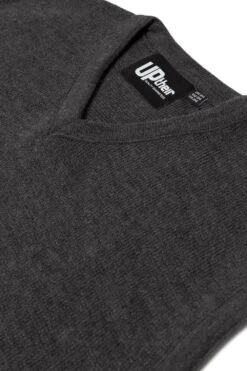 Uptheir Lingo V-Neck Sleeveless Jumper - Charcoal -Famous Menswear Store tumbnail 17bd6109 7c57 4418 9486 6c9ae26232f8