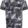 Uptheir Tes TALL Geo Camo Print Crew Neck T-Shirt - Grey -Famous Menswear Store tumbnail 186db738 6a38 4841 8411 0f77ba7994c0