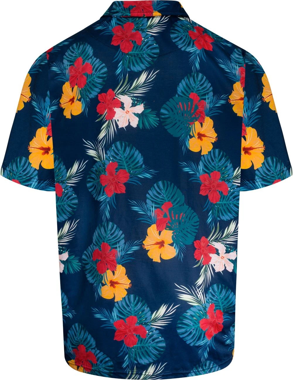 Uptheir Lars Tropical Floral Print Polo Shirt - Navy 3 Uptheir Lars Tropical Floral Print Polo Shirt - Navy