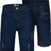 Uptheir Vigo TALL Distressed Denim Shorts - Dark Blue Wash -Famous Menswear Store tumbnail 1b43d839 161c 46b4 a53b 93aa1a45ad9a