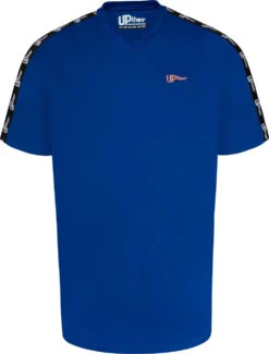 Uptheir Tri Two Shoulder Tape V-Neck T-Shirt - Blue -Famous Menswear Store tumbnail 1d079d0d 96f8 44bc 9652 f56962933328