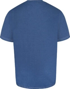 Kam Santa Monica Biker Club Print T-Shirt - Blue Marl