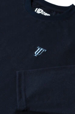 Uptheir Ashbluff Long Sleeve Plain Design Tee - Navy -Famous Menswear Store tumbnail 1f3602b0 035f 427f 8c3b bf53afa42f4c