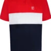 Uptheir Fran TALL Cut And Sew Colour Block Polo Shirt - Red -Famous Menswear Store tumbnail 21f7d9e2 caa0 45ed bbba bd9c19002e66