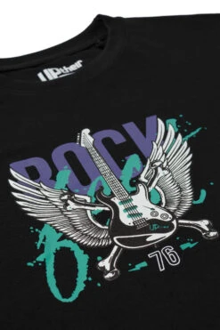 Uptheir Strange Rock Guitar Graphic Print T-Shirt - Black -Famous Menswear Store tumbnail 23ee2b97 c017 40d9 be1e a3a9f6763540