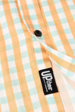 Uptheir Malpas Short Sleeve Checked Shirt - Brown -Famous Menswear Store tumbnail 246875e7 d53a 4967 a2bc 39ec5b6fb5a5