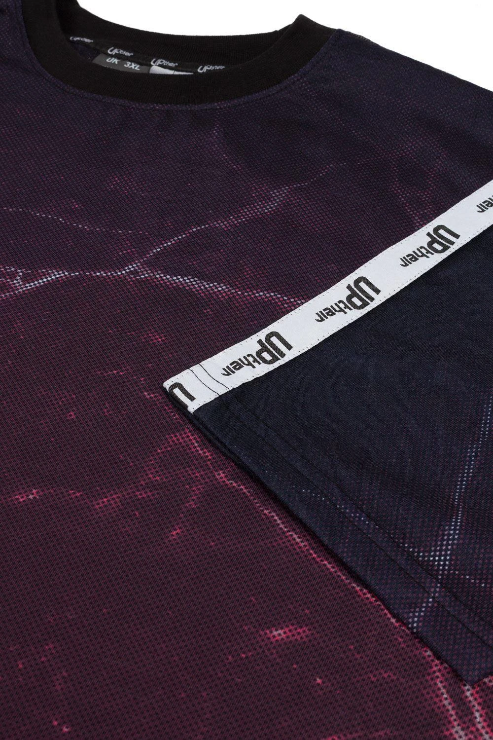 Uptheir Dax All Over Print T-Shirt - Burgundy 5 Uptheir Dax All Over Print T-Shirt - Burgundy - Image 3