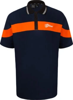 Uptheir So Clever Colour Block Polo - Navy