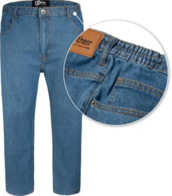 Uptheir Powerful Elasticated Waistband Jeans - Stone Wash 9 Uptheir Powerful Elasticated Waistband Jeans - Stone Wash -Famous Menswear Store tumbnail 2b4900ef 5842 43cb bb75 12f770919436 1