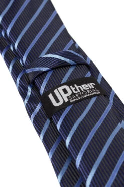 Uptheir Classic Diagonal Striped Extra Long Tie - Navy -Famous Menswear Store tumbnail 2b527122 839d 40b8 bbe7 0281f6a5660e