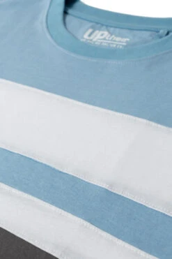 Uptheir Hexagon Cut And Sew Colour Block T-Shirt - Blue -Famous Menswear Store tumbnail 2c0beb7a ed03 487f 8132 a975c2af4c28