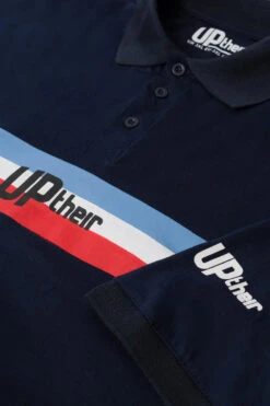 Uptheir Fully TALL Logo Stripe Polo Shirt - Navy -Famous Menswear Store tumbnail 2c1bad63 e586 4e54 ab11 b1c0245c94a8