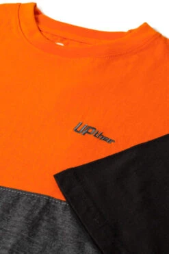 Uptheir Cube TALL Crew Neck Colour Block T-Shirt - Orange -Famous Menswear Store tumbnail 2e8e80bf c481 4944 8400 aa6852d1af2b