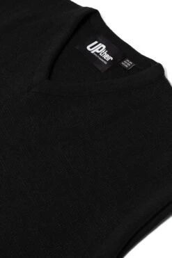 Uptheir Lingo V-Neck Sleeveless Jumper - Black -Famous Menswear Store tumbnail 2e8fef63 6de1 4079 90c1 10631c834d60 1