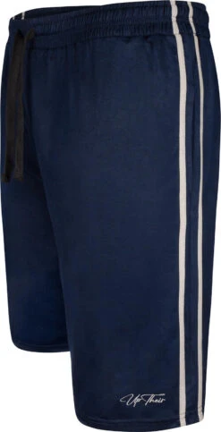 Uptheir Bucky TALL Contrast Stripe Shorts - Navy
