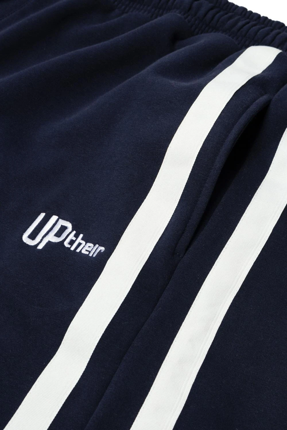 Uptheir Roar Side Stripe Joggers - Navy 5 Uptheir Roar Side Stripe Joggers - Navy - Image 3